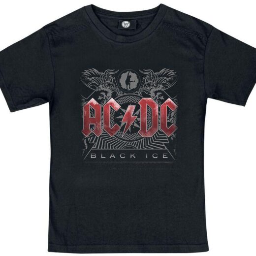 Футболка чорна PrintBro рок AC/DC " black ice