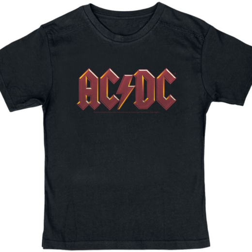 Футболка чорна PrintBro рок AC/DC red print