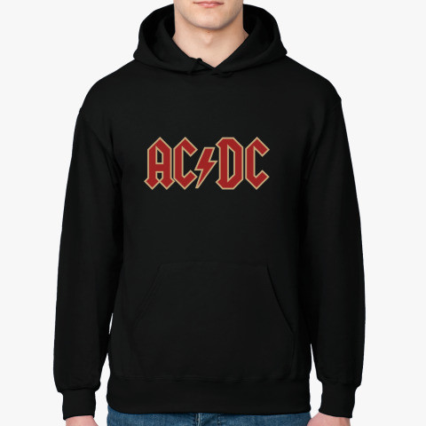 Худі чорний PrintBro Рок AC/DC