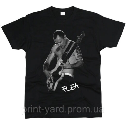 Футболка чорна PrintBro music Flea