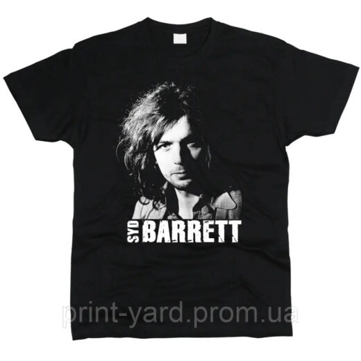 Футболка чорна PrintBro music Syd Barrett