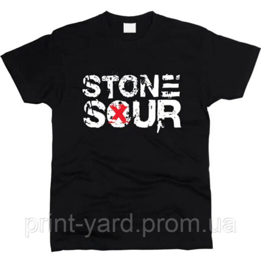 Футболка чорна PrintBro music Stone Sour
