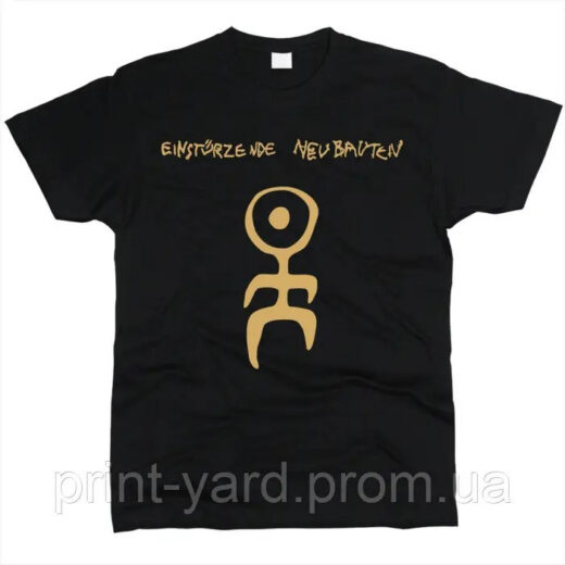 Футбола чорна PrintBro music Einstürzende Neubauten style