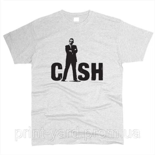 Футболка сіра PrintBro music Johnny Cash