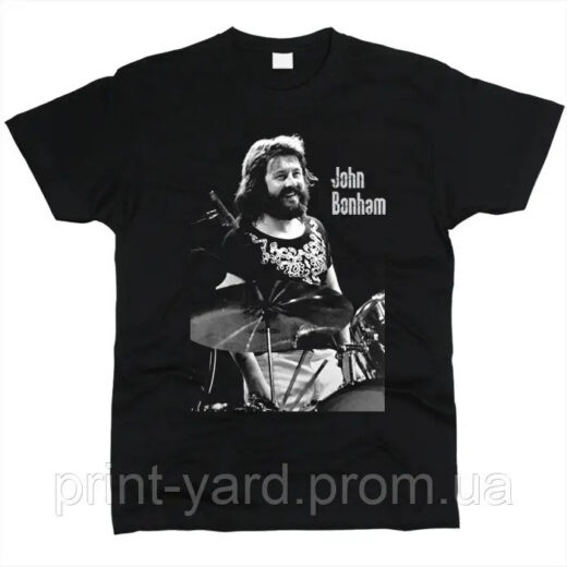 Футболка чорна PrintBro music John Bonham