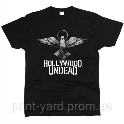 Футболка чорна PrintBro music Hollywood Undad style