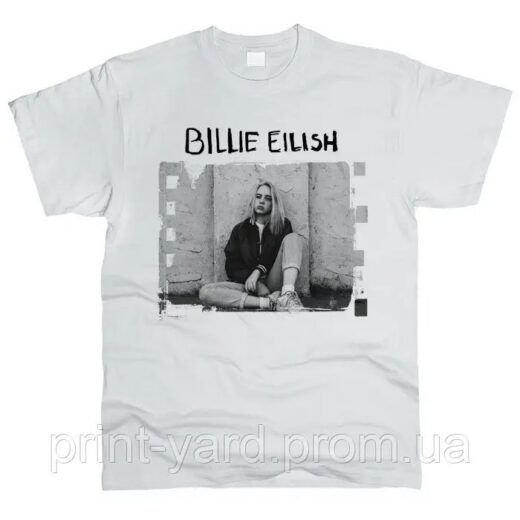 Футболка білий PrintBro music Billie Eilish