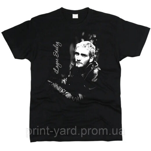 Футболка чорна PrintBro music Layne Staley
