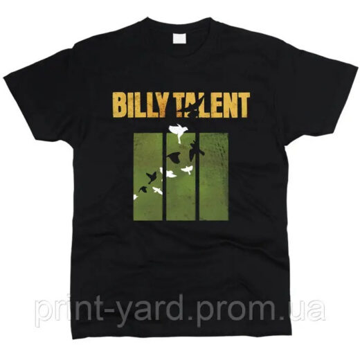 Футболка чорна PrintBro music Billy Talent