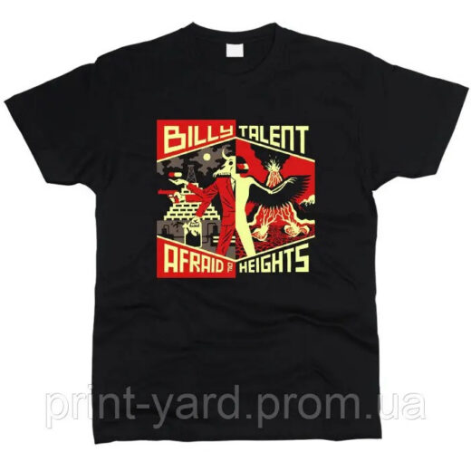 Футболка чорна PrintBro music Billy Talent print