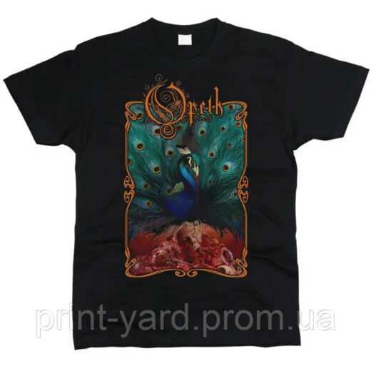 Футболка чорна PrintBro music Opeth color print