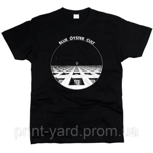 Футболка чорна PrintBro music Blue Oyster Cult