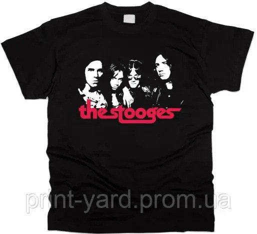 Футболка чорна PrintBro music The Stooges