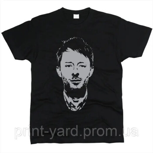 Футболка чорна PrintBro music Thom Yorke