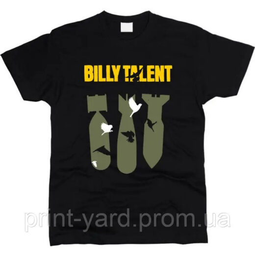 Футболка чорна PrintBro music Billy Talent