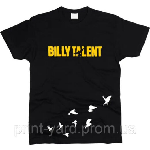 Футболка чорна PrintBro music Billy Talent bird