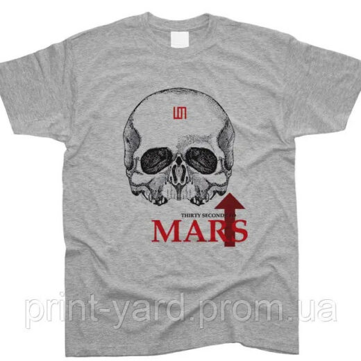 Футболка сіра PrintBro music 30 Seconds To Mars