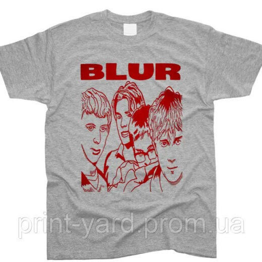Футболка сіра PrintBro music Blur rock print