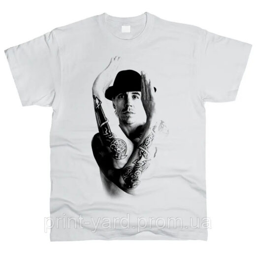 Футболка біла PrintBro music Anthony Kiedis