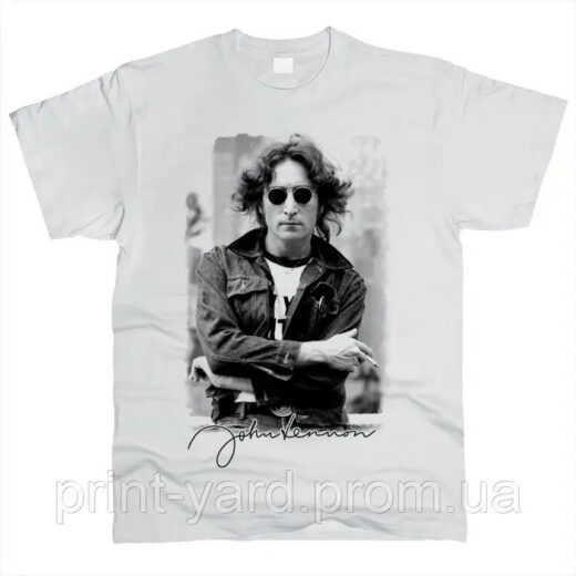 Футболка біла PrintBro music John Lennon rock print
