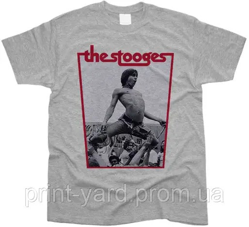 Футболка сіра PrintBro music The Stooges rock