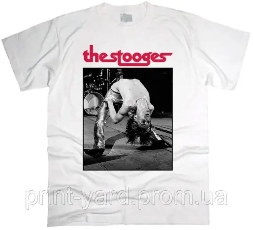 Футболка біла PrintBro music The Stooges print
