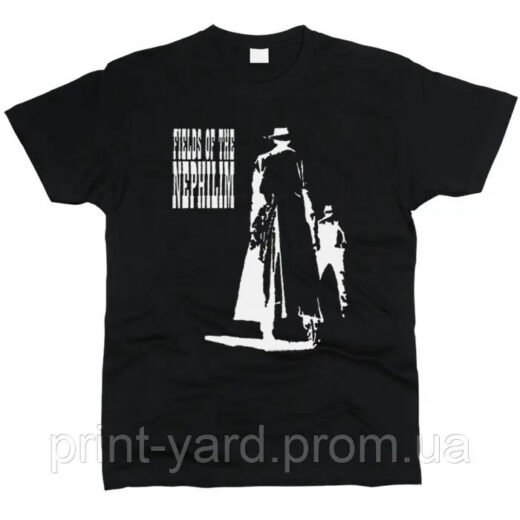 Футболка чорна PrintBro music Fields Of The Nephilim rock style
