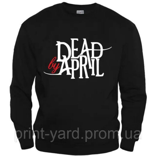 Свитшот черный PrintBro music Dead By April