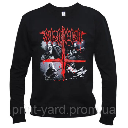 Свитшот черный PrintBro music Slayer