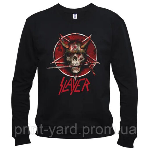 Свитшот черный PrintBro music Slayer print