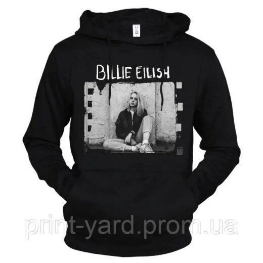 Товстовка чорна PrintBro music Billie Eilish