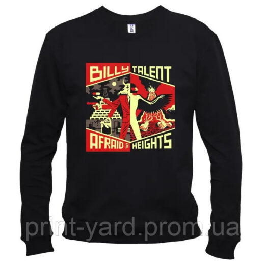 Свитшот черный PrintBro music Billy Talent print
