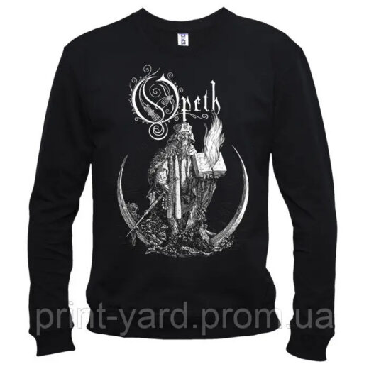 Свитшот черный PrintBro music Opeth