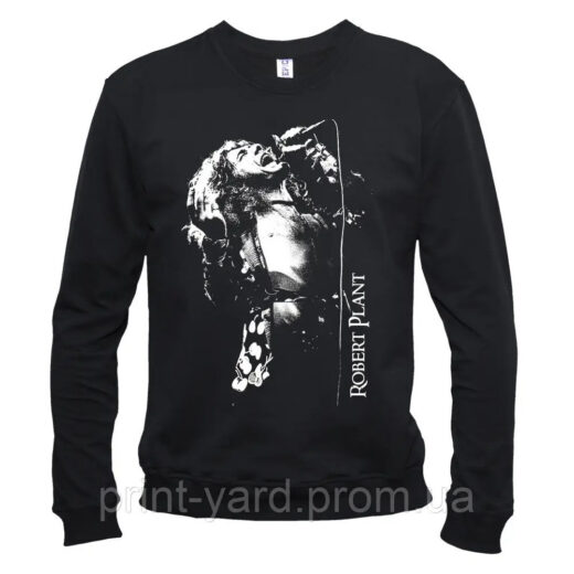 Свитшот черный PrintBro music Robert Plant