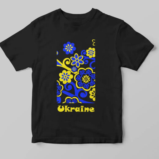 Футболка чорна PrintBro патріотична Україна