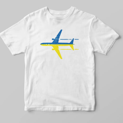 Футболка белая PrintBro патриотическая "Мрія"