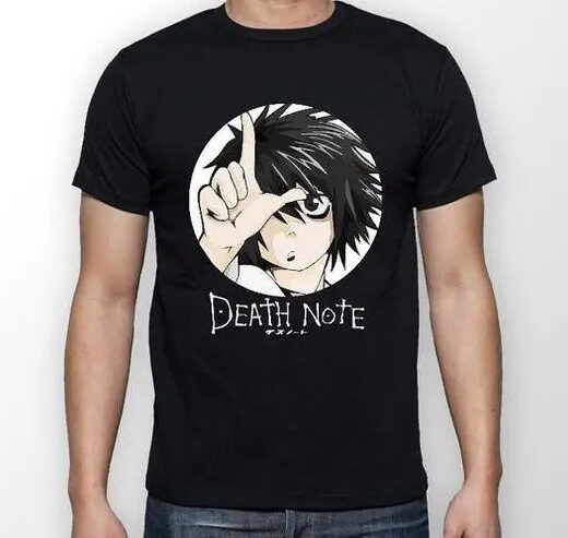 Футболка чорна PrintBro аніме Death Note
