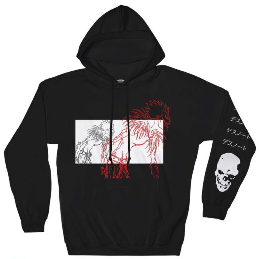 Худі чорний PrintBro аніме Death Note - Sketch Hoodie