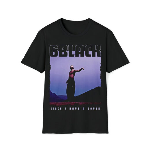 Футболка чорна PrintBro реп 6LACK Rap Tee Concert Merch Album 90s