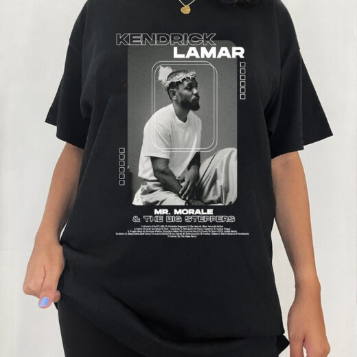 Футболка чорна PrintBro реп Kendrick Lamar Mr Morale &The Big Steppers