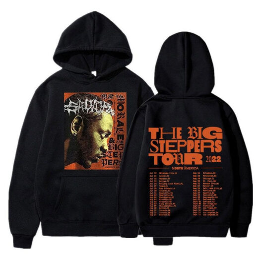 Худи чорний PrintBro рэп Kendrick Lamar Tour Mr Morale &The Big Steppers 2022