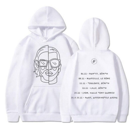 Худи білий PrintBro рэп Le Monde Chico Tees Album PNL