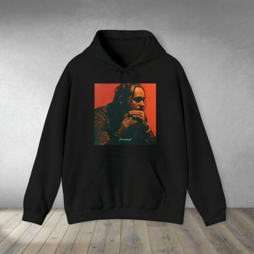 Худи чорний PrintBro рэп Post Malone – Stoney