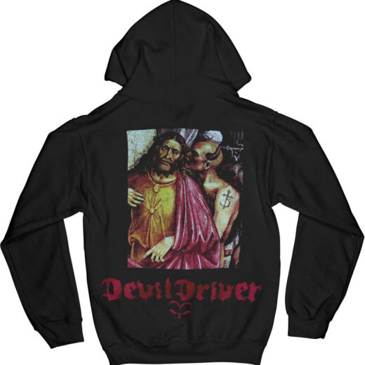 Худи чорний PrintBro рок DEVIL DRIVER Back