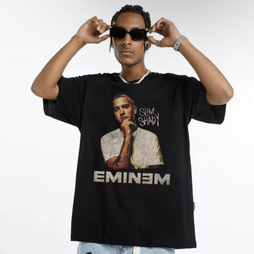 Футболка PrintBro у вінтажному стилі з принтом Eminem Slim Shady