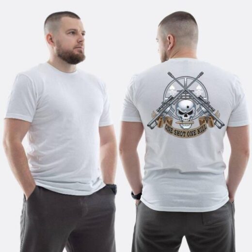 Футболка PrintBro класична з принтом Sunset Goons Череп і снайперські гвинтівки