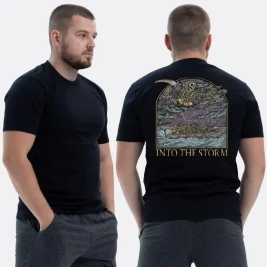 Футболка PrintBro ЗСУ із принтом Sunset Goons Into the storm Морська піхота