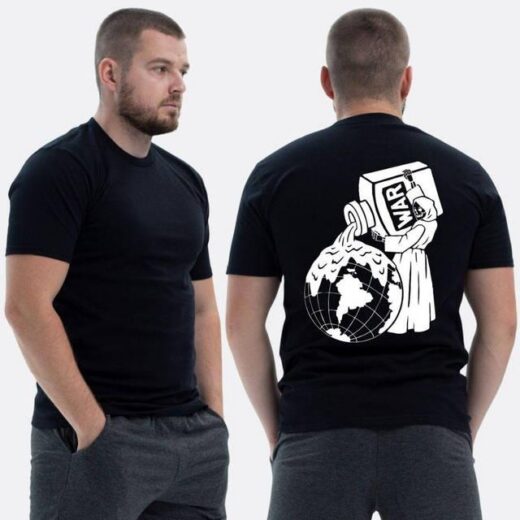 Футболка PrintBro ЗСУ з принтом Смерть ллє війну на землю