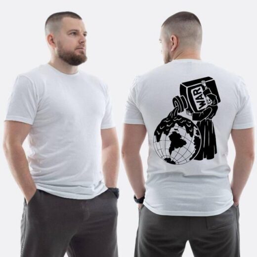 Футболка PrintBro ЗСУ з принтом Смерть ллє війну на землю