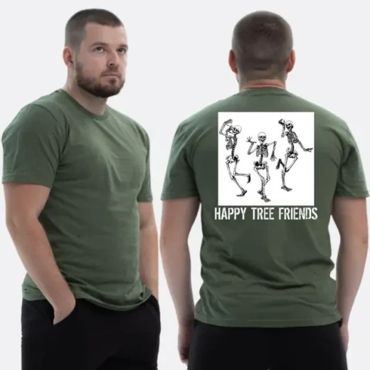Футболка PrintBro ЗСУ з принтом Happy tree friends